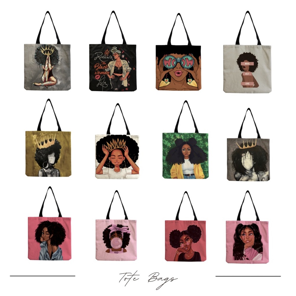 Mystery Bag w/Beauty Scoop - African American Women Tote Bag